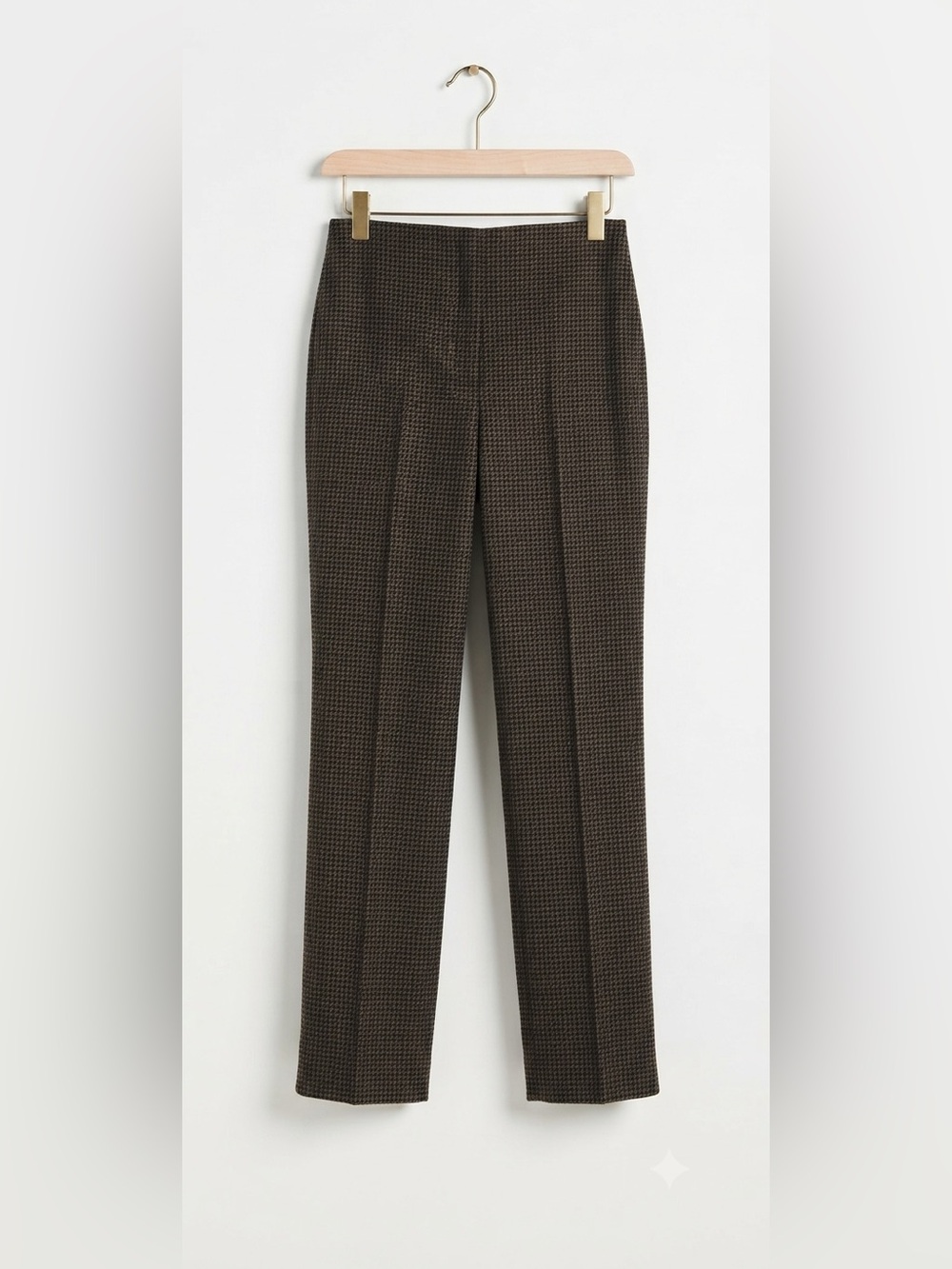 Louben Vintage Wool Blend Straight Leg Dress Trousers Pants Brown Size 6